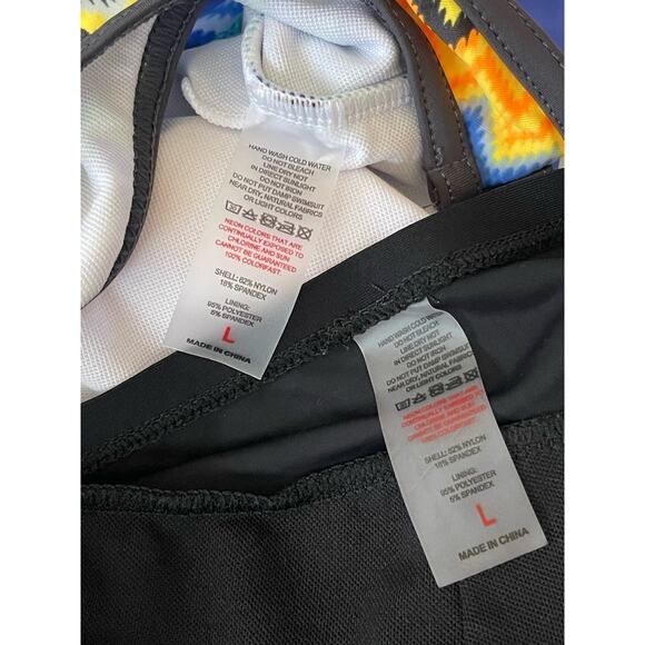 NWOT Women's Tank Top Tankini Swimsuit Rash Guard Set Large - Picture 8 of 10